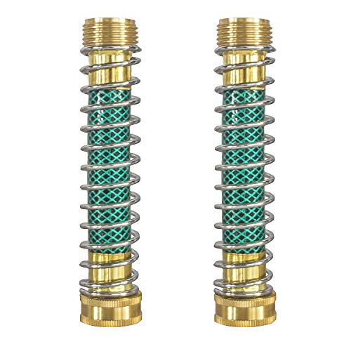 Hourleey Garden Hose Protector, Hose Extension Adapter with Coil Spring, 2 Pack - size: 2 Pack