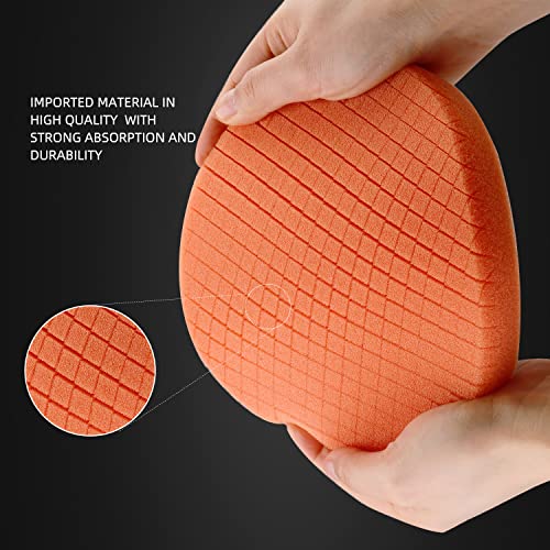 Buffing Polishing Pads, SPTA 5Pcs 7.5 Inch Face for 7 Inch 180mm Backing Plate Mix Cutting Force Buffing Pads Cutting Polishing Pad Kit for Car Buffer Polisher Compounding,Polishing, Waxing-SPTA0010 - size: 7 Inch