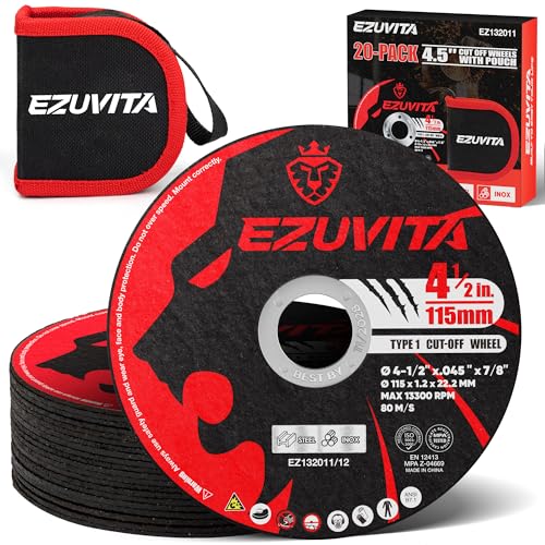 20-Pack 4-1/2" Ultra Thin Cut Off Wheels for Angle Grinder