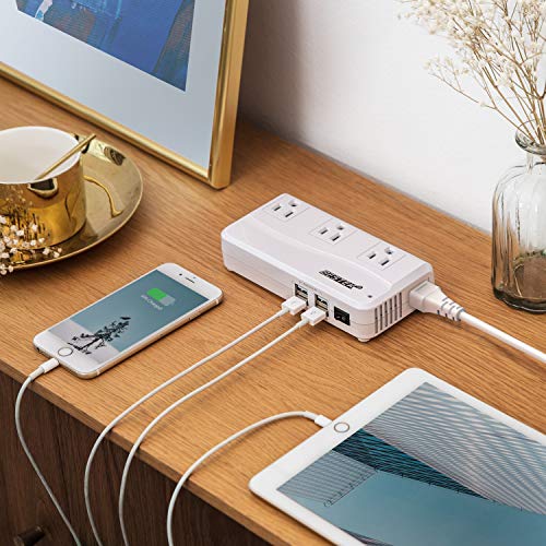 BESTEK Universal Travel Adapter 220V to 110V Converter - color: white