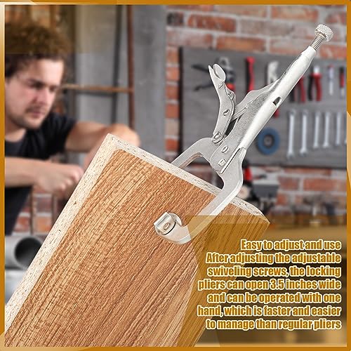 Yexiya 10 Pcs Locking C Clamps, Adjustable with Swivel Pad, 10 Pcs, 6 Inch - size: 6 Inch