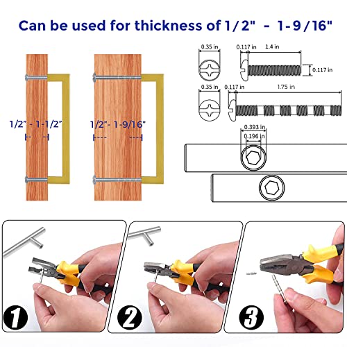 Ravinte Brushed Brass Cabinet Handles Square Pulls 6-1/4 Inch 30 Pack | Stainless Steel, Square Bar Grip, Drawer Pulls, Kitchen Cabinet Hardware, For Cupboards, Drawers, Dressers, Cabinets - color: Brushed Brass