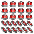 4 inch Carbon Steel Crimped/Knotted Wire Wheel for Angle Grinder 24Pcs