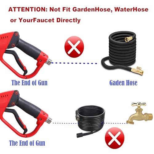 Tool Daily Pressure Washer Gun with Replacement Wand Extension, 64 Inch - size: 64inch