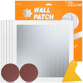 Wall Patch Drywall Repair Kit, 12 x 12 Inch, Self-Adhesive Mesh Patch, Permanently Repairs Damaged Large Walls Hole and Ceilings - size: 12in
