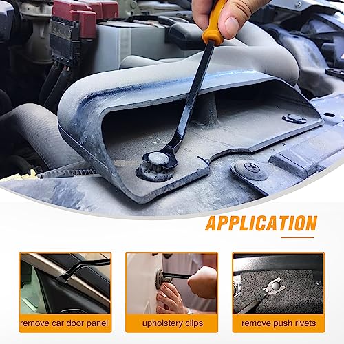 GOOACC 5 PCS Nylon Auto Trim Removal Tool Kit No-Scratch - color: Yellow, size: 5Pcs