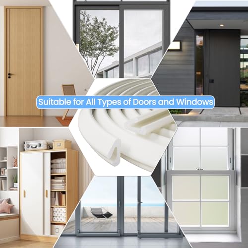 33ft White V-Shape Small Weather Stripping Door Frame Seal - color: White, size: 33 FT