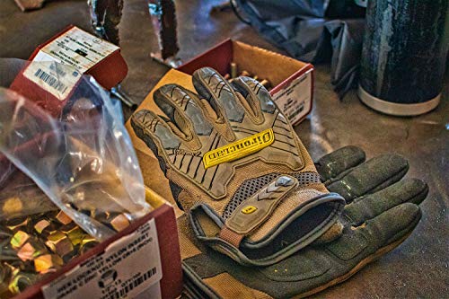 Ironclad Command Impact Work Gloves; Touch Screen Gloves Conductive Palm & Fingers, Impact Protection, Machine Washable - color: Brown, size: Medium (Pack of 1)