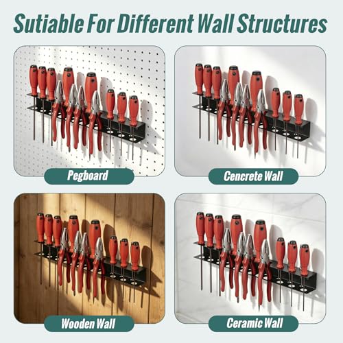 RECAPS 15.75" Screwdriver Pliers Holder Wall Mount