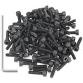 105 Pieces M4 x 16mm Socket Head Cap Screws, Thread Pitch 0.7mm, Sutemribor M4 Black Screws, 12.9 Grade Alloy Steel, Black Oxide Finish, Fully Threaded - size: M4 x 16mm, style: Socket Head