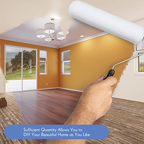 Nuenen 40 Pcs 6 Inch Foam Paint Rollers Mini Paint Roller Covers High Density Small Foam Roller for House Wall Doors Cabinet Painting