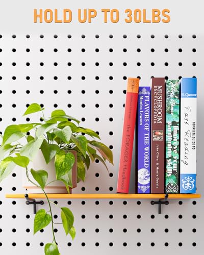 INCLY 60 Pack 2/4/6 Inch Black Pegboard Hooks, 1/4" Heavy Duty - color: Black, size: 2/4/6inch-60pcs