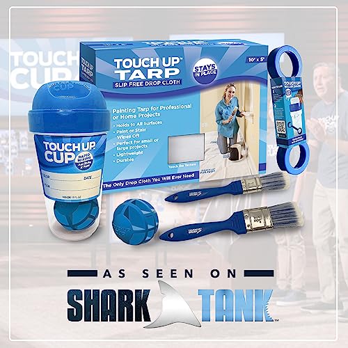 Touch Up Cup Roller Saver Paint Scraper Cleaner Tool, 1 Pack - color: Blue, size: Pack of 1