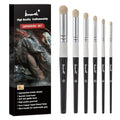 Brusarth Dry Brush Miniature Painting Set, Hobby Detail Paint Brush - size: 6 Pieces