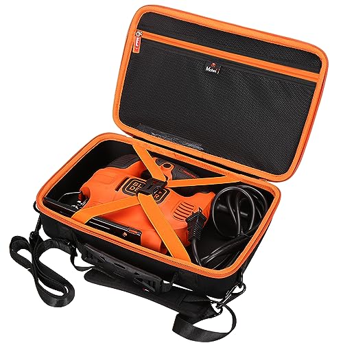 Mchoi Hard Case Suitable for BLACK+DECKER 4.5 -Amp BDEJS300C/ Hammerhead 4.8-Amp 3/4 Inch Jig Saw, Case Only - size: 12.5*8.4*3.5 inches