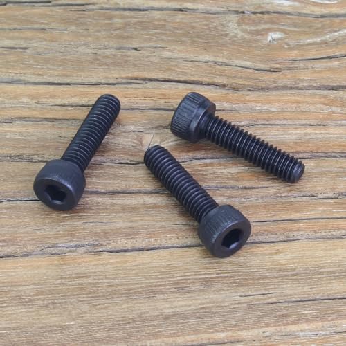 105 Pieces M4 x 16mm Socket Head Cap Screws, Thread Pitch 0.7mm, Sutemribor M4 Black Screws, 12.9 Grade Alloy Steel, Black Oxide Finish, Fully Threaded - size: M4 x 16mm, style: Socket Head