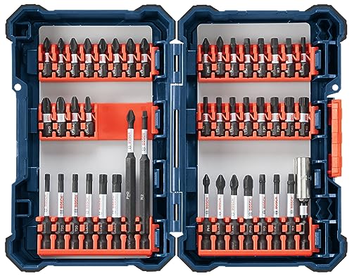 Bosch SDMS44 44-Piece Assorted Impact Tough Screwdriving Custom Case System Set for Screwdriving Applications - size: 44-Piece Set, style: Screwdriving
