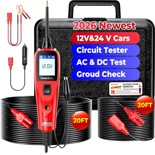 Autel PowerScan Automotive Circuit Tester, 12-24V Power Circuit Probe Tool