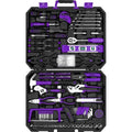 DEKOPRO Tool Set: 228 Piece Home Tool Kit, Household Basic Repair Tool Set Comes with Storage ToolBox, Socket Wrench Set for Car, Hand Tool Box Set for Home - Purple - color: Purple
