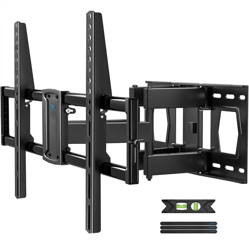 USX STAR Full Motion TV Wall Mount for 37-85 Inch TVs Mounts Up to 132lbs, Fit 16" Wood Stud, Max VESA 600x400mm, Swivel and Tilt Articulating Wall Mount TV Bracket,Fit Most 55+ 65 70 75 inch TVs - size: For 37-85'' TV