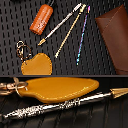 Leather Edge Dye Pen, Double Head, Leather Edge Roller Pen Applicator