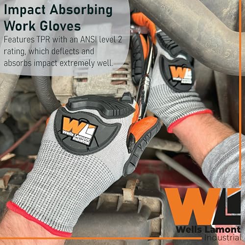 Wells Lamont Cut Resistant Nitrile Work Gloves – ANSI Rated, Touchscreen, Puncture Resistant – Safety Gloves - size: Medium, style: 1 Pair