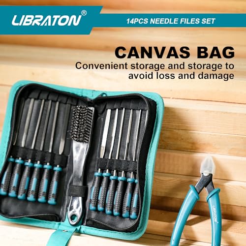 LIBRATON Needle File Set, Diamond Needle File Set, 14PCS Small File Set - style: Needle File-14PCS