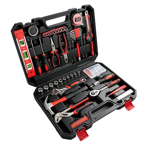 120-Piece Home Tool Kit with Toolbox for DIY & Home Repair