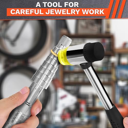 1" 25mm Non Marring Rubber Mallet Hammer, Small Double Faced Craft Head