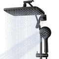 Shower Head with Handheld,High Pressure Black Slide Bar Shower Head - color: C-Matte Black, style: Rectangular 12"