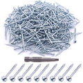 Glarks 280Pcs #8x2'' Pocket Hole Screws Zinc Coated Square Drive Self Tapping Coarse Thread Wood Screws for Wood and Sheet Metal (#8x2'' Coarse Thread) - size: #8x2'' Coarse thread