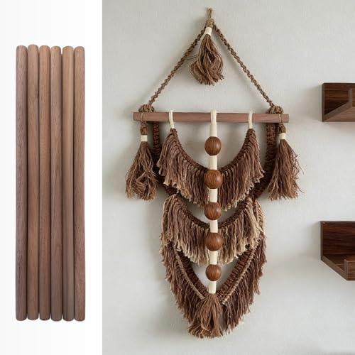 3/8 x12 Inch (Φ 10mm x L 305mm) Long Walnut Wooden Dowel Rods, Hardwood Dowels,Natural Round Walnut Wood for Crafts,Woodworking,Building Models and DIY Projects(10 Pcs/Pack)