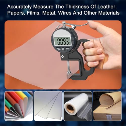 Digital Thickness Gauge 0-25.4mm/1" | 0.01mm/0.0005" - size: 0-1"/0.0005"