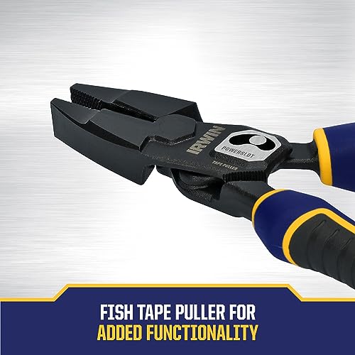 IRWIN VISE-GRIP Pliers, PowerSlot High Leverage Lineman's, 9.5 Inch (IWHT84000) - style: 9.5" Lineman's Pliers
