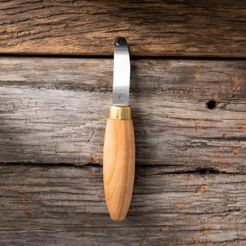 FLEXCUT Wood Carving Tools |Spoon Carving Tools for Beginners and Professionals | Includes Stub Sloyd, Bevel Sloyd Hook Knife & Spoon Blank | 1095 High Carbon Steel Blade | KN70 | Made in the U.S.A.
