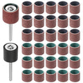 50 Pack Pet Nail Grinder Replacement Kit, Dog Nail Smoother with Grit Sanding Bands Sanding Drum Set, Pet Dog Claw Care Grooming Supplies (80#/120#)