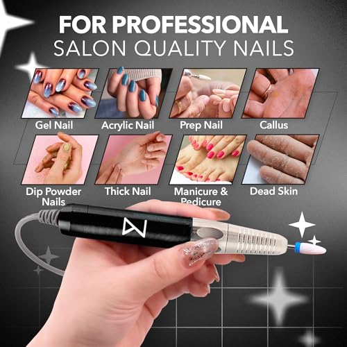 M Max Nail Drill, Brushless 2-in-1, 35000 RPM, Cordless | Black - size: Standard - Black