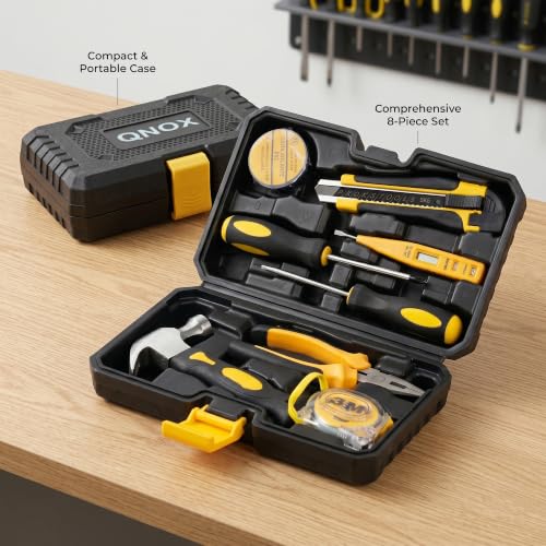Basic Home Tool Set Household Tool kit for General Repair 8 Pcs