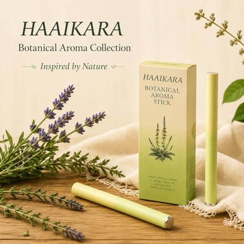Herbal Air Stick Plant-Based Extracts, Breathing Support, Oral Freshness Non-Electric Personal Air Diffuser, Portable Smoking Alternative Accessory for Home Office Travel Smokeless Inhaler