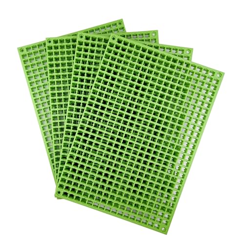 Free Zone 4-Piece Large Pegboard Set - color: Lime Green