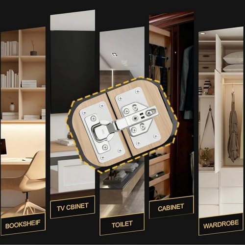 Cabinet Hinges Repair Plate, Hinge Repair Brackets, Hinge Repair Plate Kit - size: Small-A
