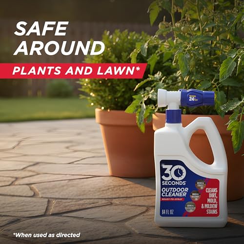 30 SECONDS Outdoor Cleaner, Hose End Sprayer, 2 Pack - size: 64 Fl Oz (Pack of 2)