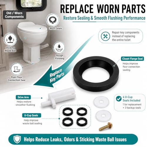 42048 Waste Ball Drive Arm Kit Compatible with Thetford Aqua-Magic Toilets - size: 42048 Waste Ball Drive Arm Kit