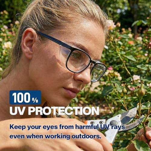 MORK&SUKY Safety Glasses, Stylish Goggles With No Fog Lense, Alternatives To Regular Protective Eyewear For Lab and Nursing. - color: Black