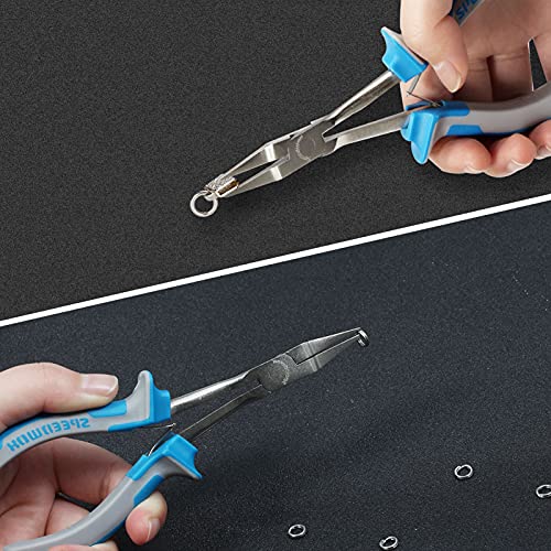 SPEEDWOX 6 Inches Long Reach Slimline Flat Nose Pliers for Jewelry Making Smooth Jaw, Wire Wrapping Bending for Hard to Reach Narrow Spaces - style: Slimline Flat Nose Pliers