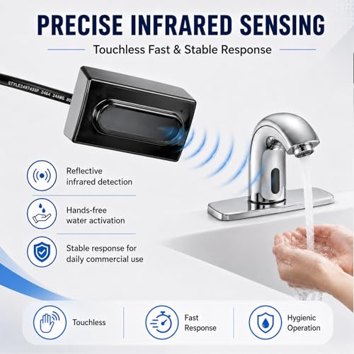 SFP-41-A SF Series Faucet Sensor Replacement Kit, 6-Pin Connector Infrared Sensor Repair Part Compatible with Sloan SF Series Electronic Faucets SF2100 SF2150 SF2200 SF2250 SF2300 SF2350 SF2400 SF2451