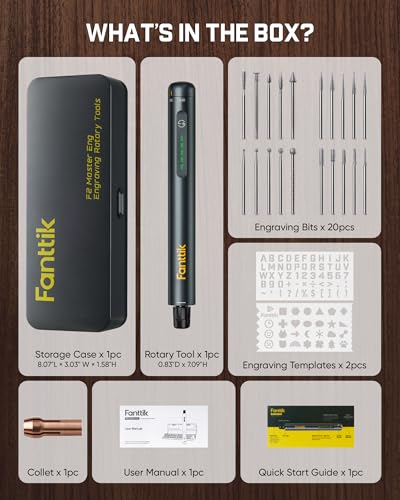 Fanttik F2 Master Eng Engraving Pen for Metal, Wood, Glass, Plastic