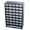 Storage Bin with Drawers - 41-Drawer Plastic Tool Organizer - Hardware or Craft Cabinet for Storing Beads, Toys, or Nuts and Bolts by Stalwart (Black) - style: 41 Drawers