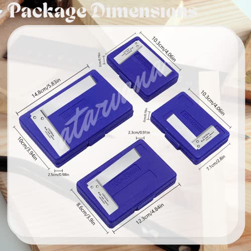 Atarvana Mechanical Steel High Precision 4 Inch Square, 90 Degree Wide Base Square, L-Type Right Angle Ruler Tool for Woodworking - style: Single 4 x 2.5 Inch (100 x 63mm)