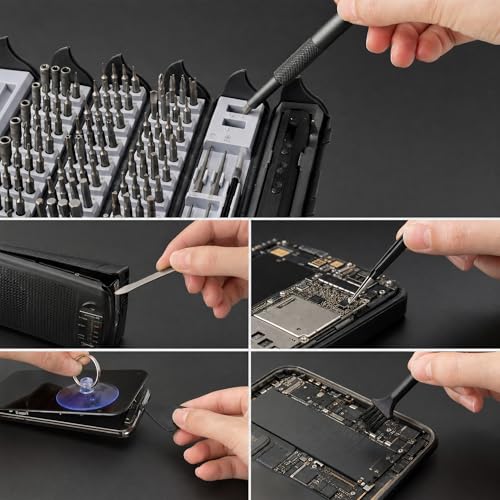 Precision Electric Screwdriver Set, 138-in-1 Mini Cordless Repair Kit